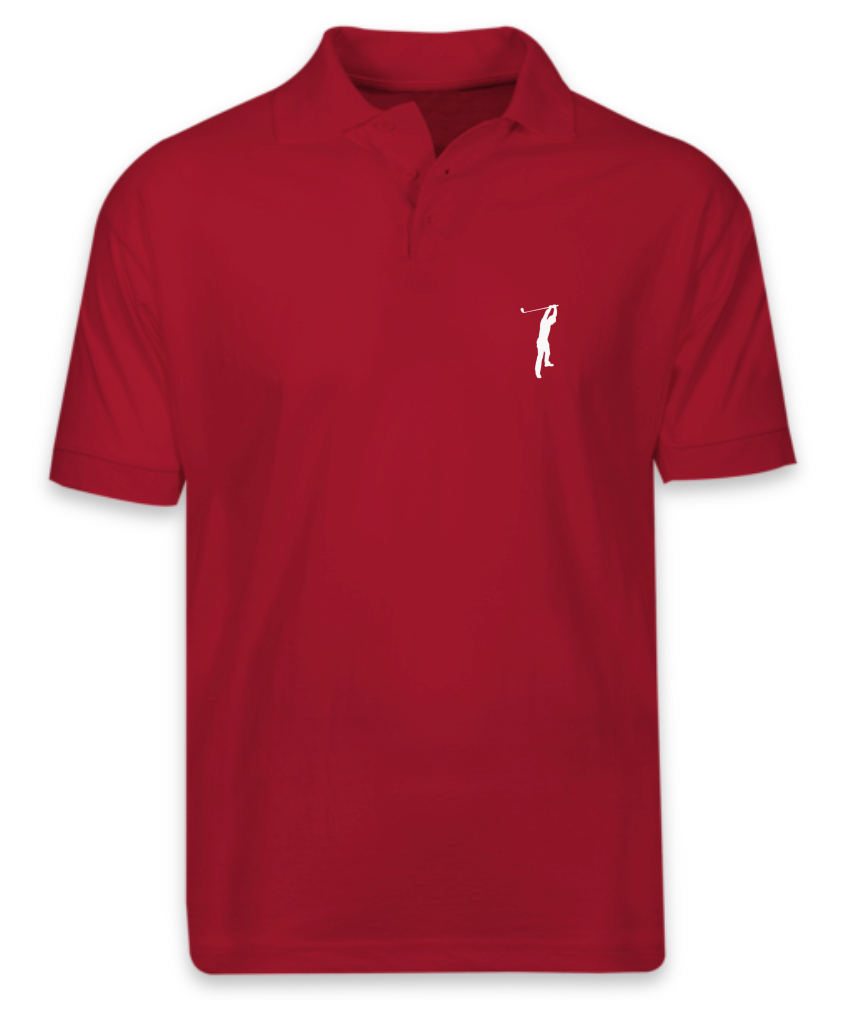 Red Performance Polo 100% Polyester